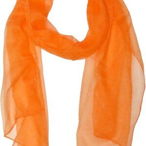 Silk Long Scarf Solid Color Lightweight Multi-Purpose Accessories for Women